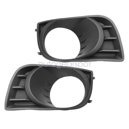 Right & Left Black Fog Light Lamp Bezel Cover Trim Fits 2008-2017 Toyota Sequoia