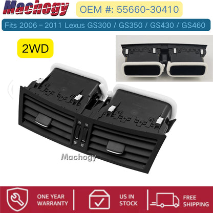 For 06-11 Lexus GS300 GS350 GS430 Center Dash Dual AC Air Vent Trim 55660-30900