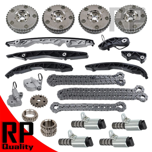 Timing Chain Kit Solenoid Cam Phaser For Ford Lincoln Edge F150  2.7