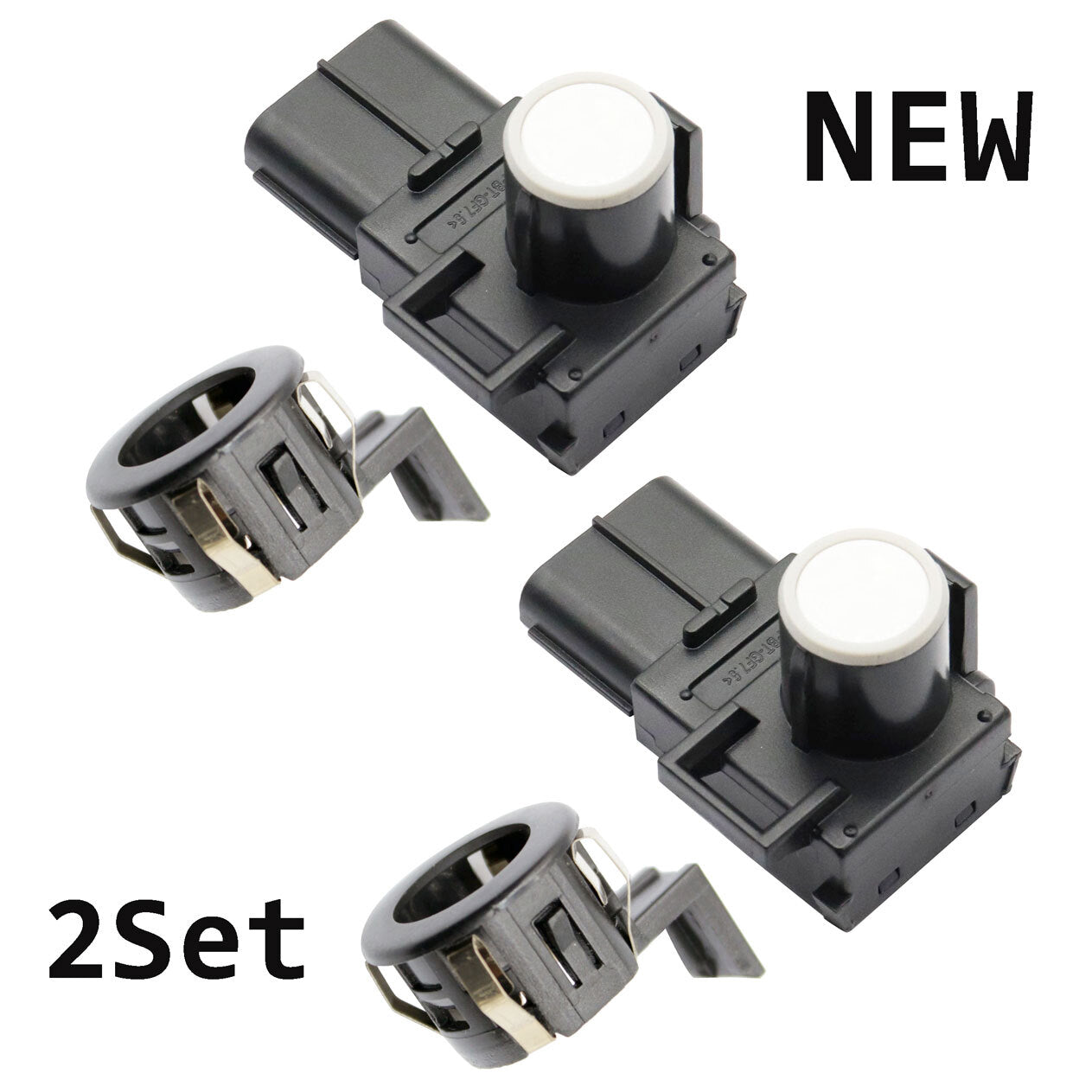 2Pcs Parking Sensor & Retainer For Honda Odyssey 2011-17 Pilot 2012-15 3.5L