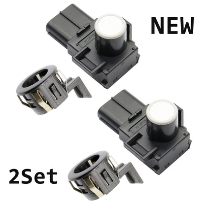 2Pcs Parking Sensor & Retainer For Honda Odyssey 2011-17 Pilot 2012-15 3.5L