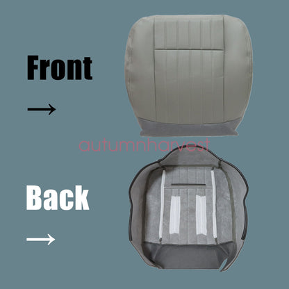 For 1994 1995 1996 Chevy Impala SS Both Side Perforated Leather Seat Cover Gray