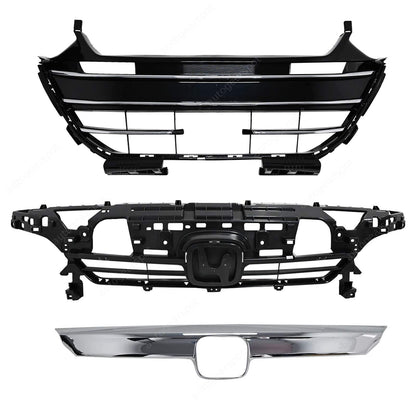 New Front Bumper Grille Cover Factory Style For 2021-2022 Honda Accord 3PCS