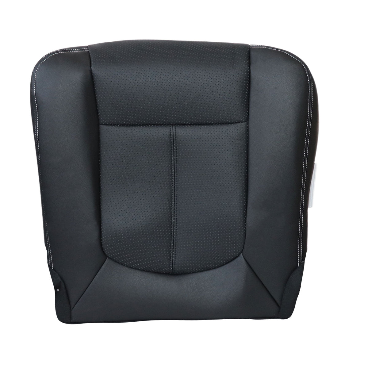For 2011-2016 Ford F250 F350 Driver Bottom & Top Back Leather Seat Cover Black