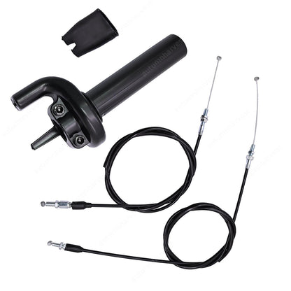 Throttle Cable w/ Twist Throttle Accelerator Grip Fits Honda CRF150R CRF250R BLK