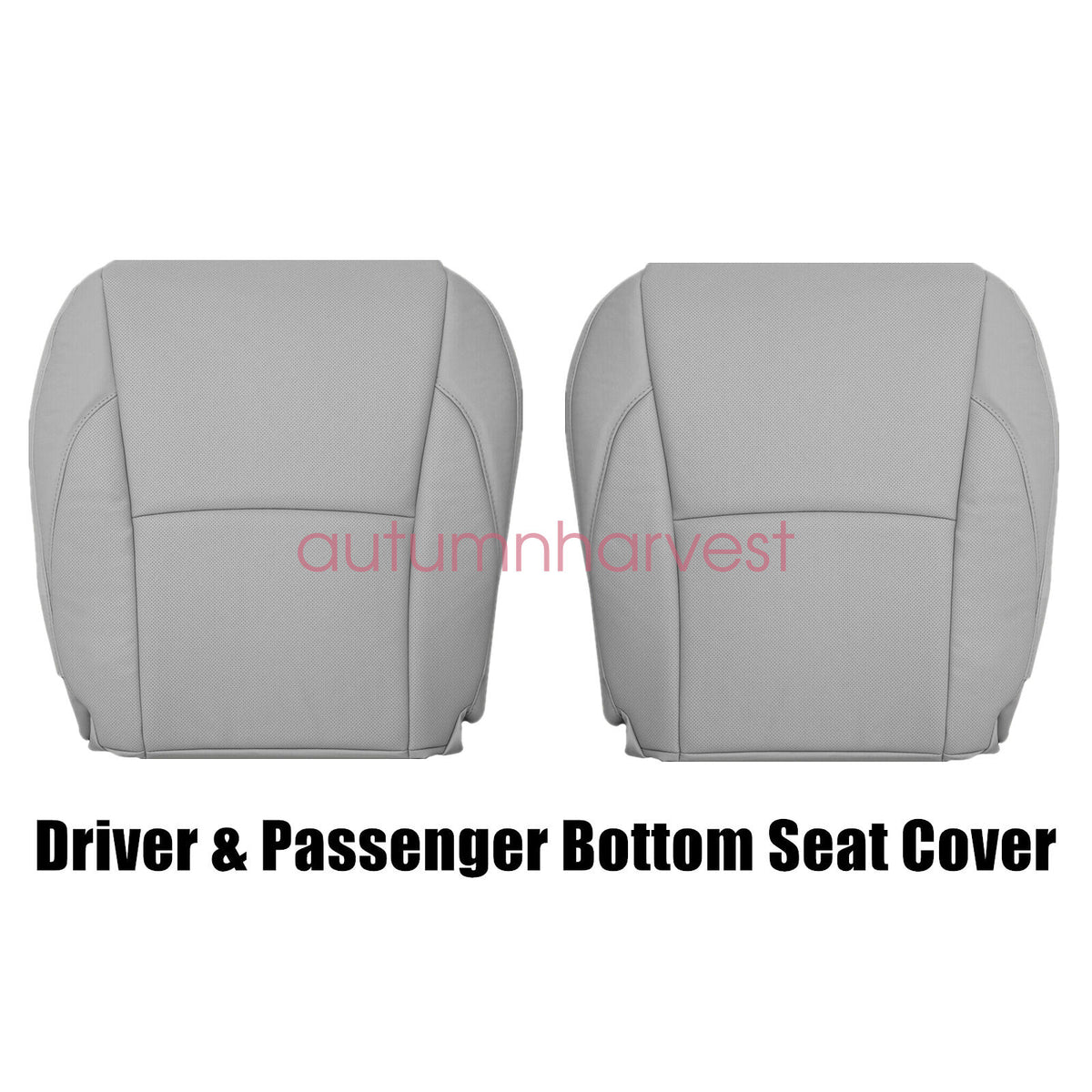 For 2007-2012 Lexus ES350 Both Side Perforated Bottom Seat Cover Leather Gray