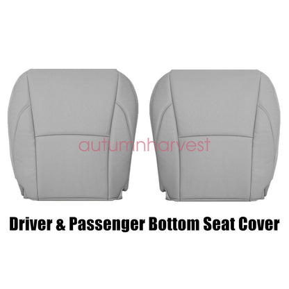 For 2007-2012 Lexus ES350 Both Side Perforated Bottom Seat Cover Leather Gray