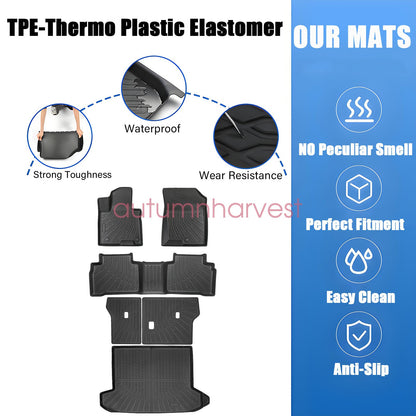 Floor Mats Trunk Cargo Liners TPE All Weather For 2022-2025 Hyundai Tucson NEW