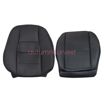 For 2008-2015 Mercedes Benz GLK350 Driver Bottom & Top Leather Seat Cover Black
