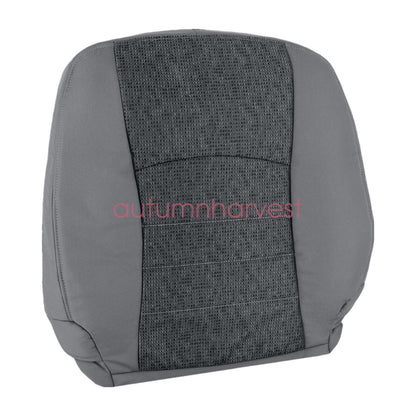 2013-18 For Dodge Ram 1500 2500 3500 SLT Driver Bottom-Top Cloth Seat Cover Gray