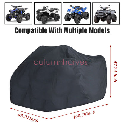ATV Cover Heavy Duty 4 Wheeler Quad Cover All Weather Proof UV Protector - XXXL