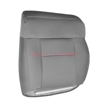 Fits 2004-2007 2008 Ford F150 Lariat Driver Top Lean Back Cloth Seat Cover Gray