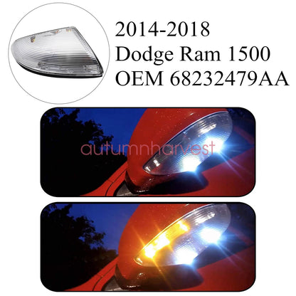 FOR 14-18 Dodge Ram DRIVER SIDE MOUNTED ON MIRROR LOWER TURN SIGNAL