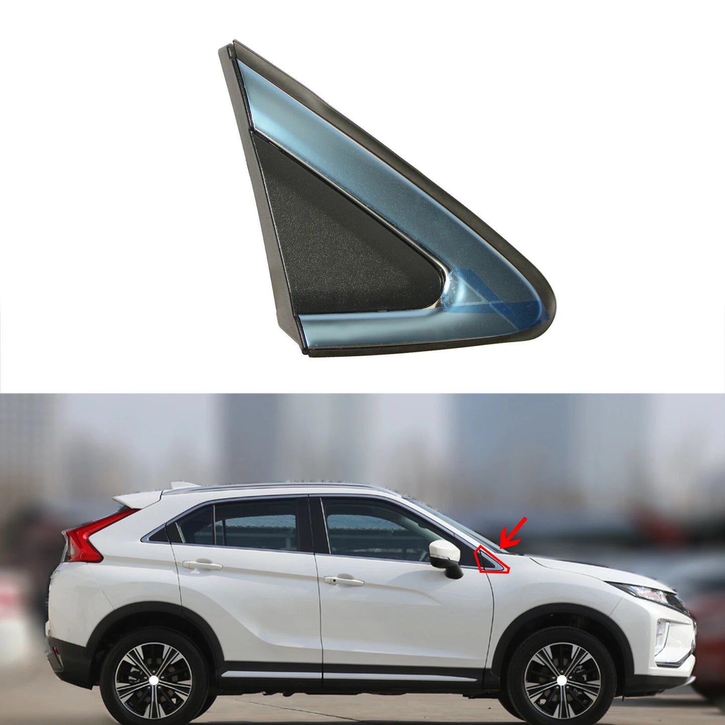 Right Mirror Fender Corner Molding Trim For Mitsubishi Eclipse Cross 2018-2021