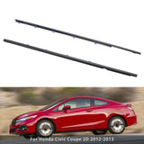 For Honda Civic Coupe 2D 2012-2015 Left + Right Weatherstrip Belt Molding