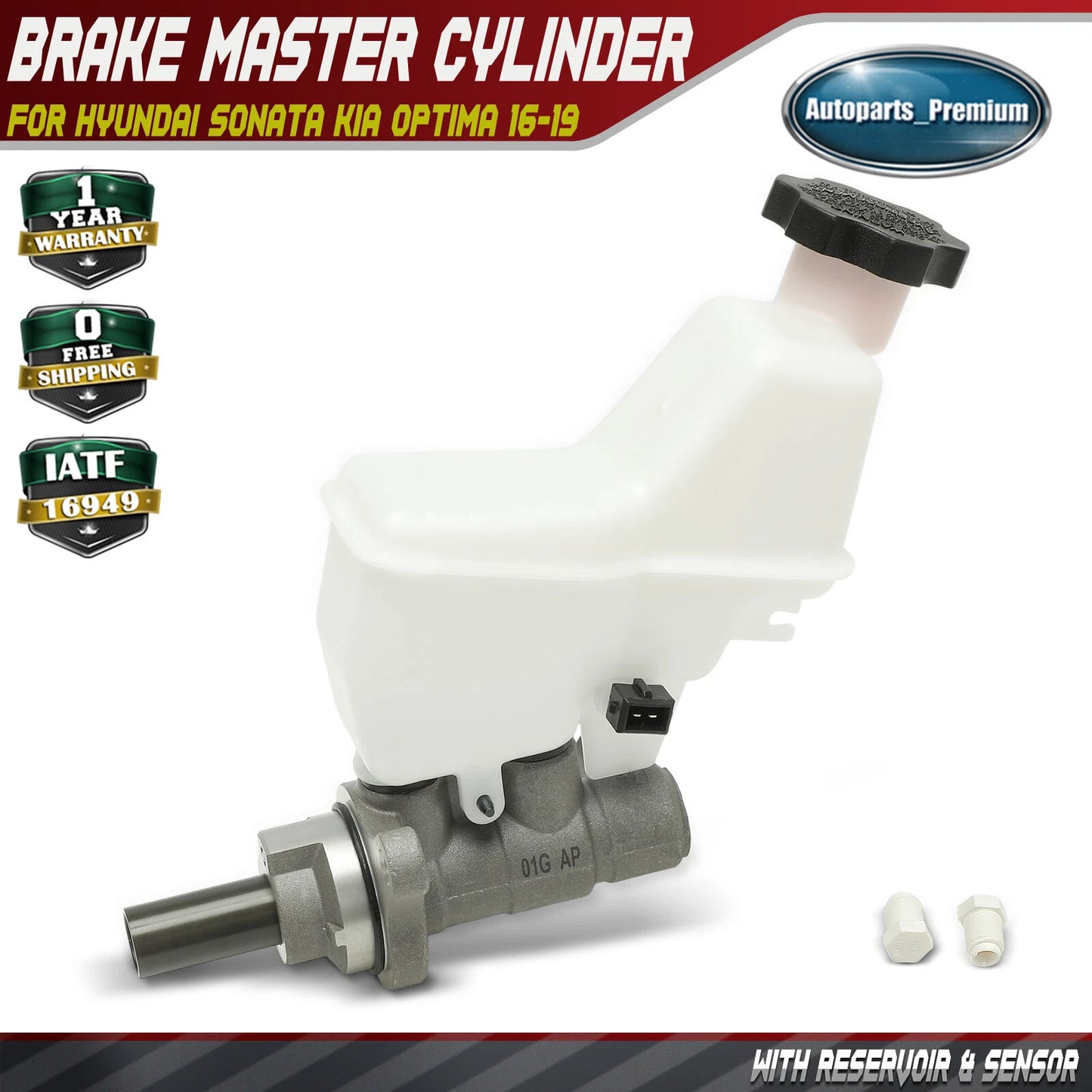58510C1500 Brake Master Cylinder fits 2016-19 Kia Optima 2015-19 Hyundai Sonata