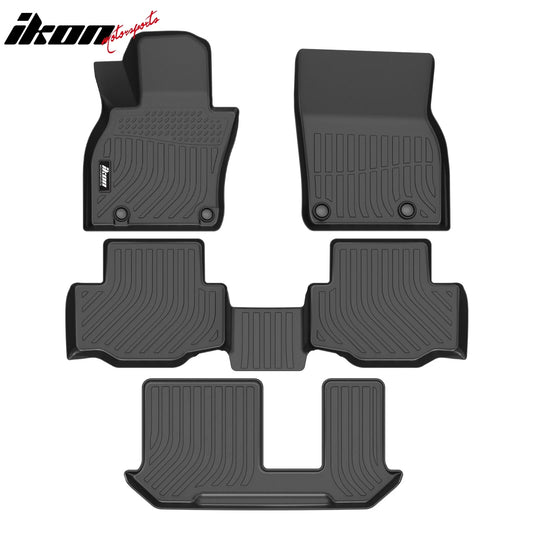 TPE Floor Mats Liner For 2024-2025 Mazda CX-90 & CX-90 PHEV 8-Seats Replacement