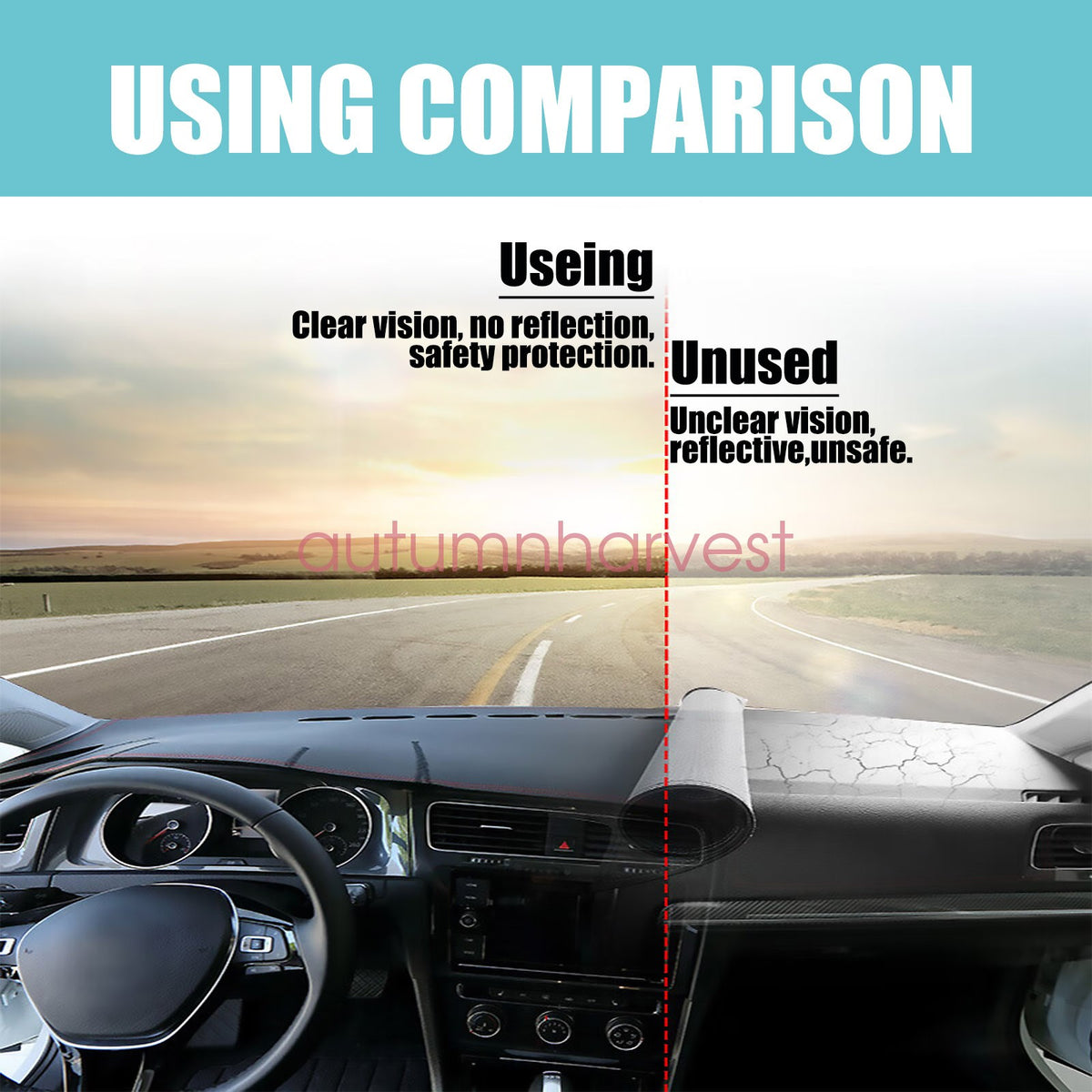 For 2011-2015 Kia Optima Poly Dashboard Dash Cover Mat Carpet Anti-Sun Protect