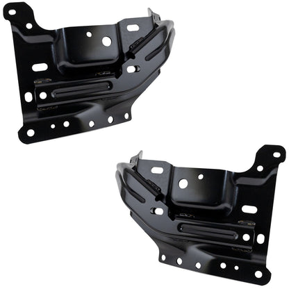 Fit Ford F-150 2021-23 Front Side High Strength Steel Bumper Mounting Plate 2Pcs