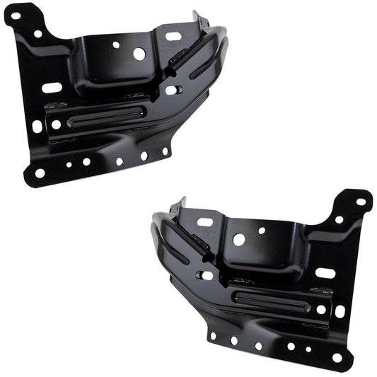 Fit Ford F-150 2021-23 Front Side High Strength Steel Bumper Mounting Plate 2Pcs