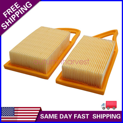 2x Air Filter For Stihl BR500 BR550 BR600 Backpack Blower 4282-141-0300 Orange