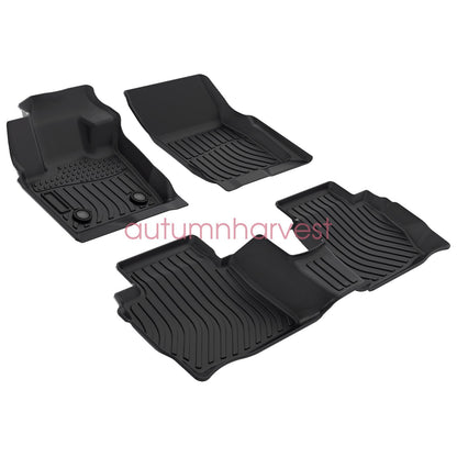 3x TPE Floor Mats Liner For 2013-2016 Ford Fusion Lincoln MKZ All Weather Black