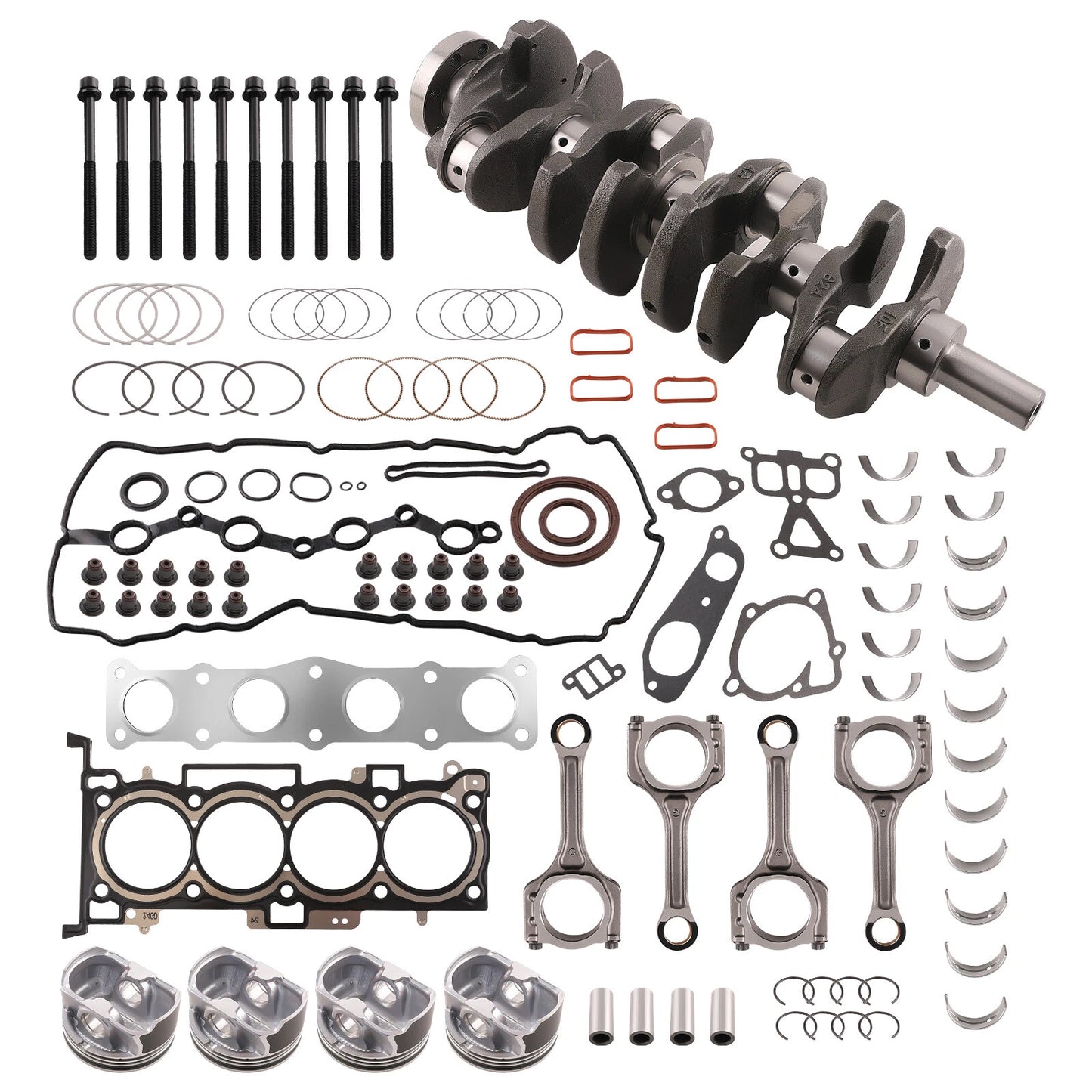 G4KJ 2.4L Engine Rebuild Kit Fits Hyundai Sonata Tucson Kia Optima Sportage 2.4L