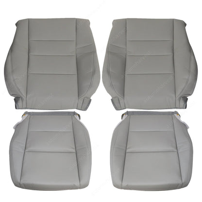 For 2008-2012 Honda Accord Driver & Passenger Bottom & Upper Seat Cover Gray