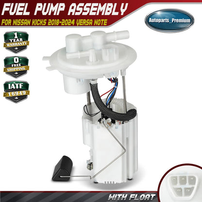 Fuel Pump Assembly For Nissan Kicks 2018 2019-2024 Versa Note 2018-2019 L4 1.6L