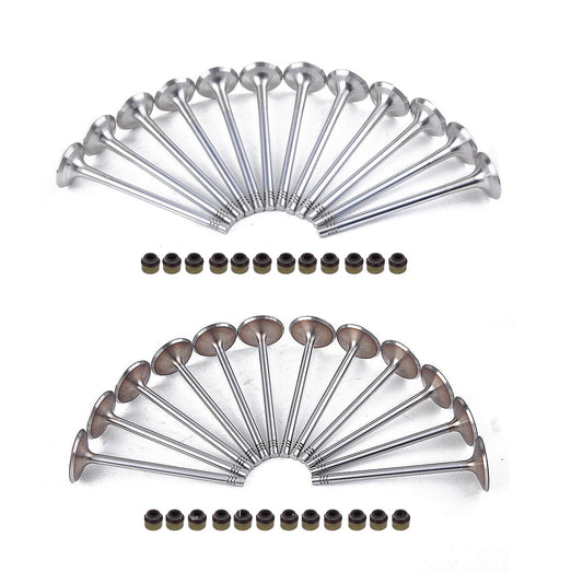 24X Intake & Exhaust Valve Set Fits Audi A4 A5 A6 A7 A8 Q5 Q7 3.0T 06E109601E