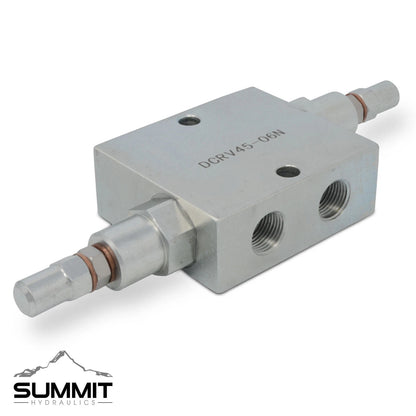 For Dual Crossover Hydraulic Relief Cushion Valve 3/8 NPT Ports 12 GPM Max Flow