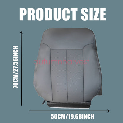 For 2009-2014 Ford F150 Lariat Bottom & Lean Back Leather Seat Cover Steel Gray
