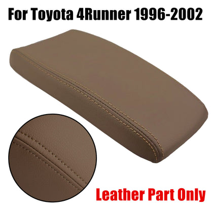 Leather Center Console Lid Armrest Cover Fits Toyota 4Runner 96-2002 Skin Dk Tan