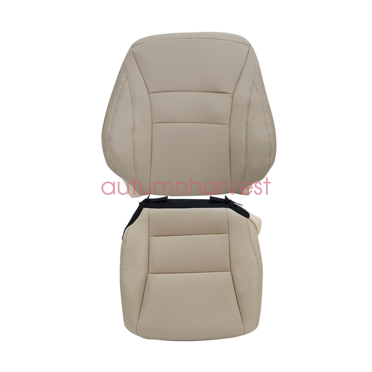 Fits Honda Accord 2013-2017 Front Passenger Bottom & Top Leather Seat Cover Tan