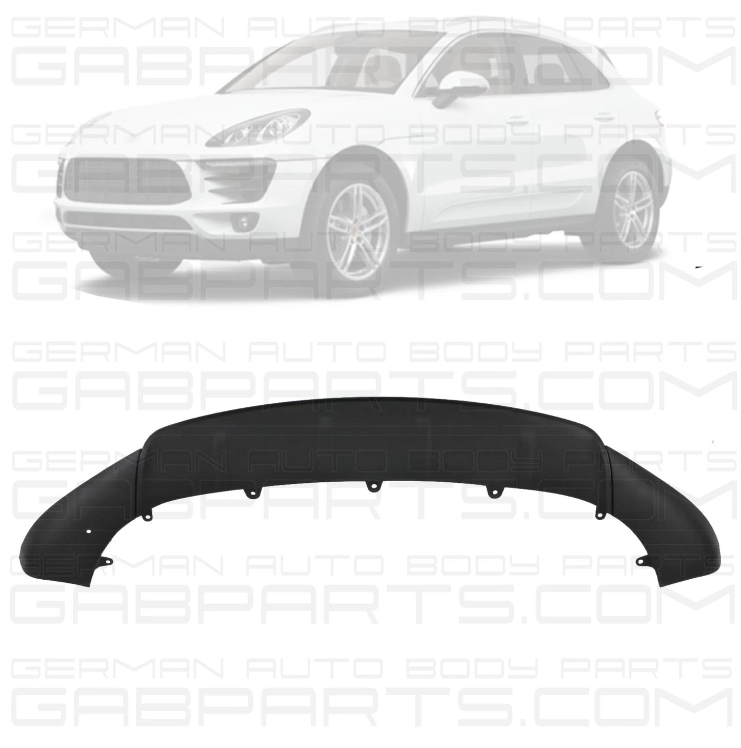 Front Bumper Lower Cover For 2014-18 Porsche Macan Valance Spoiler 95B8070611E0
