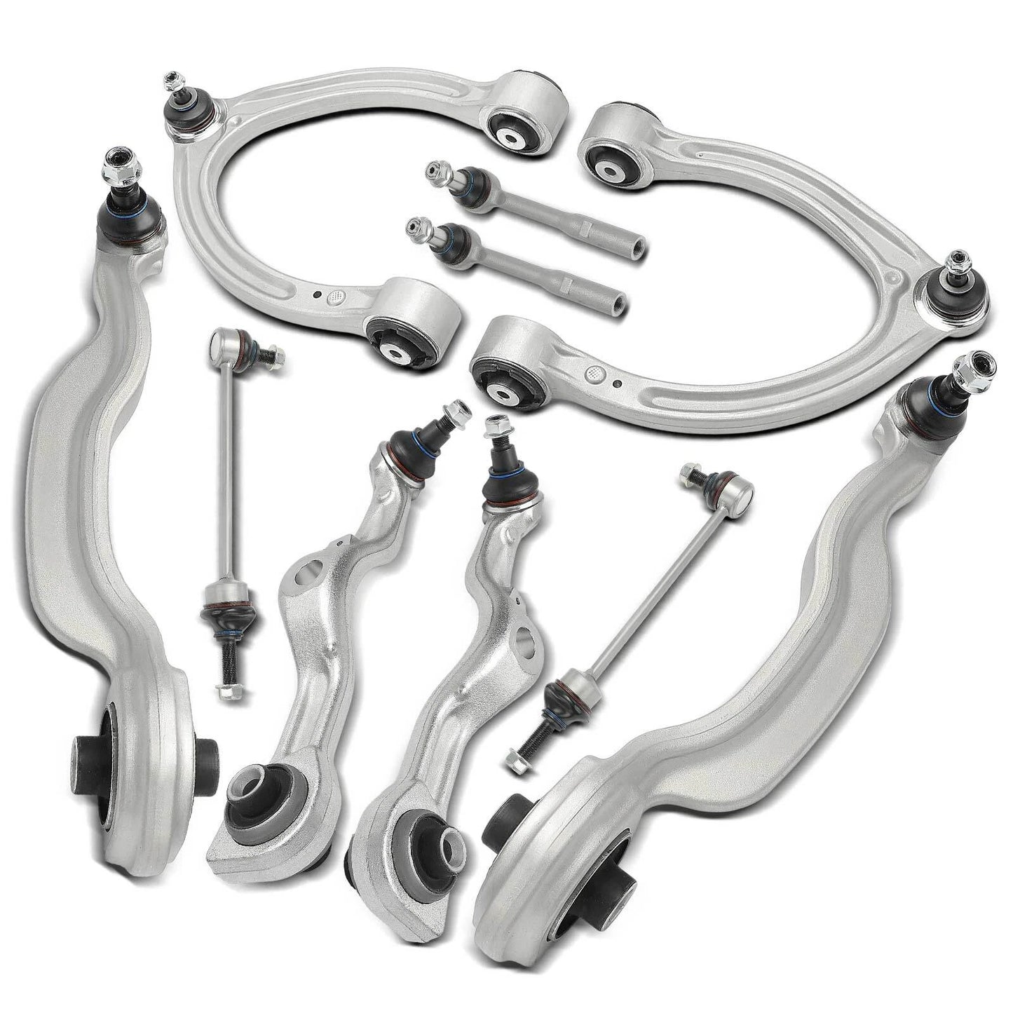 10x Front Control Arm with Ball Joint Sway Bar Link For Mercedes-Benz S400 S550