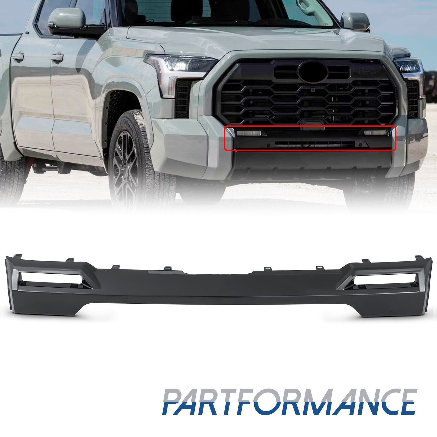 For 2022-2023 Toyota Tundra Center Front Upper Bumper Cover W/o light 539310C140