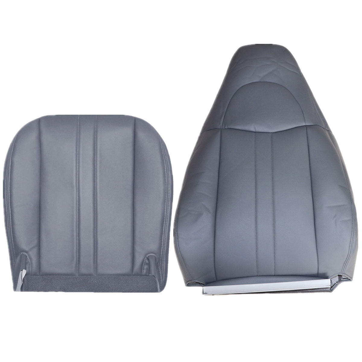 Fits 2003-2014 Chevy Express GMC Savana Driver Bottom Top Seat Cover Dark Gray