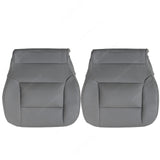 For 2014-2019 Chevy Silverado 2500HD Driver & Passenger Bottom Seat Cover Gray