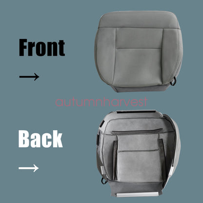 2004 2005 2006 2007 2008 For Ford F150 Driver Bottom Cloth Seat Cover Light Gray