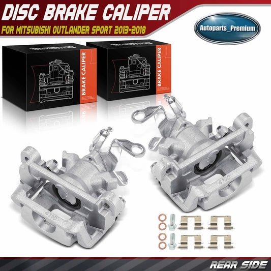 For 2013-2018 Mitsubishi Outlander Sport Brake Caliper with Bracket Rear LH & RH