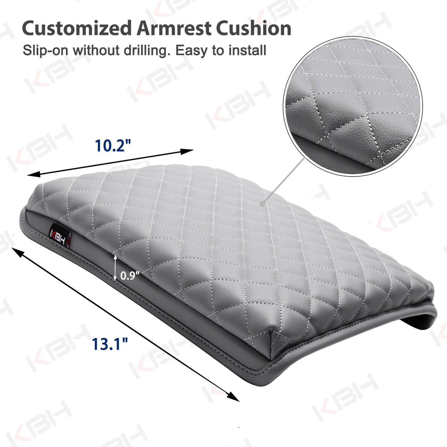 For 04-08 Ford F150 Center Console Jump Leather Armrest Protector Cover Beige
