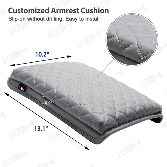 For 04-08 Ford F150 Center Console Jump Leather Armrest Protector Cover Beige