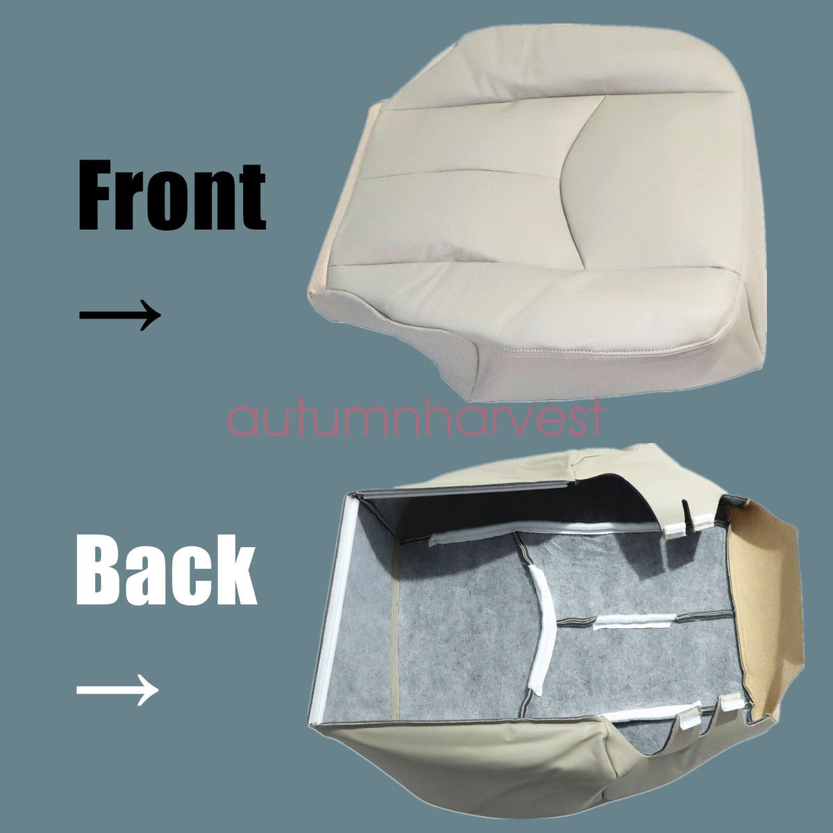 For 2003 2004 2005 2006 Chevy Tahoe Suburban Bottom Seat Cover Light Tan 522 52i