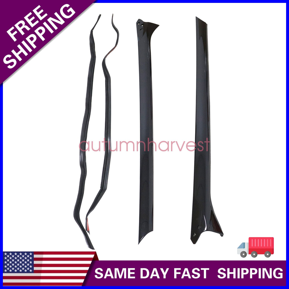 2Pcs FRONT A-PILLAR TRIM Molding Left + Right side Fit Range Rover 2013-2021
