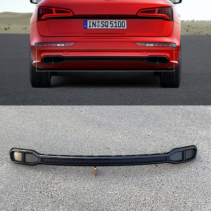 Rear Bumper Lower Trim Strip Grille Black Fit 2018 2019 2020 Audi Q5 SQ5