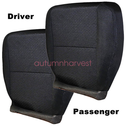 For 2007 2008-2014 Chevy Silverado Front Both Side Bottom Cloth Seat Cover Black