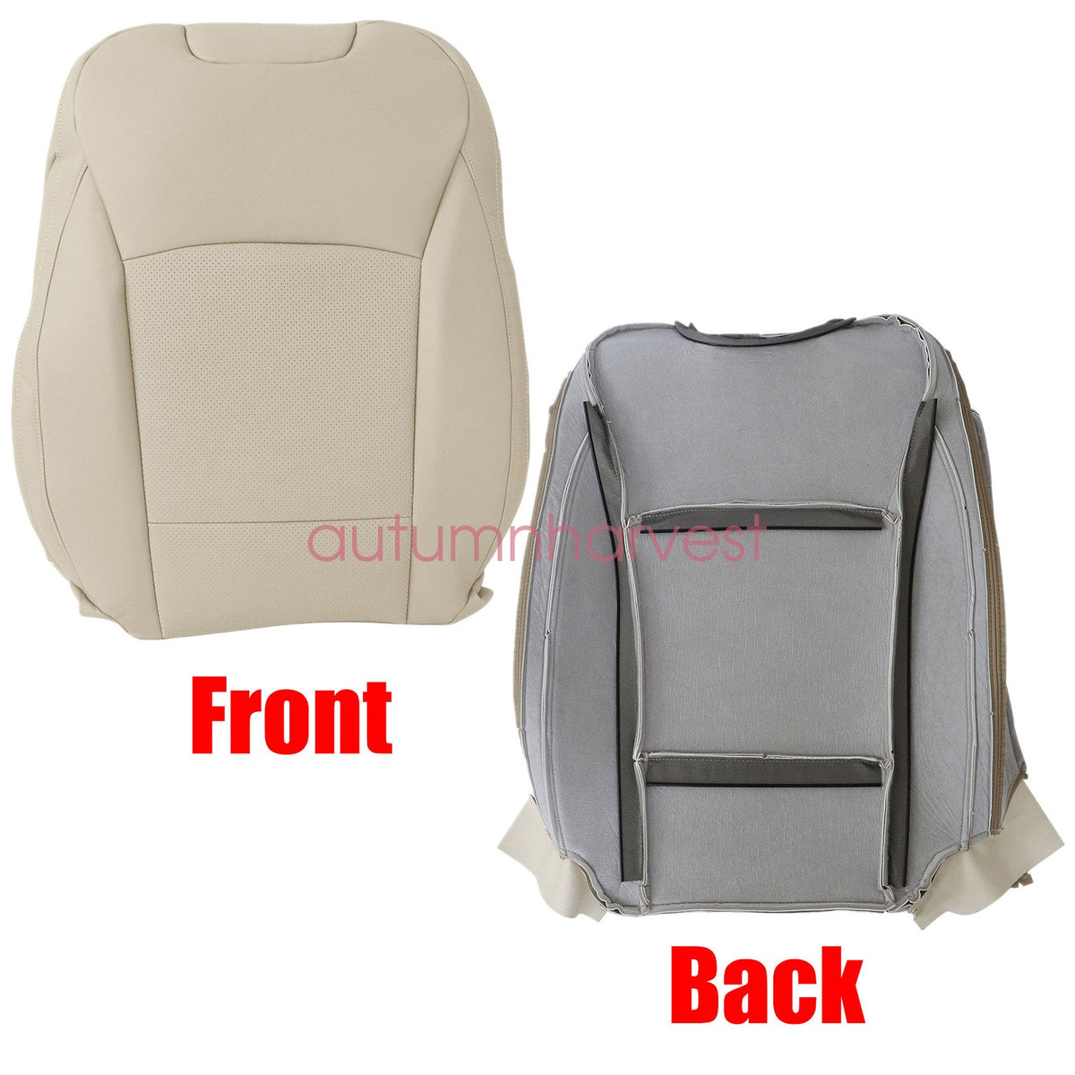 Right Passenger Top Leather Seat Cover Tan For 2015-2019 Subaru Outback Legacy