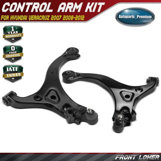 2x For Hyundai Veracruz 2007-2012 Front Lower Control Arm & Ball Joint Assembly