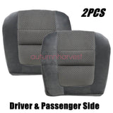 For 2001 Ford F250 F350 XLT Driver & Passenger Side Bottom Cloth Seat Cover Gray